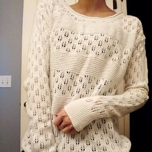 DKNY jeans knitted crochet sweater